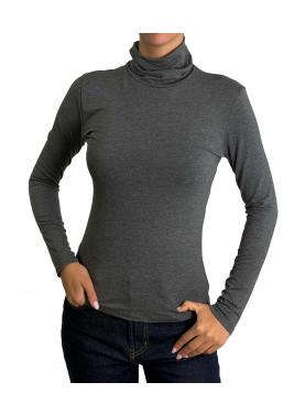 Maglia collo alto in viscosa